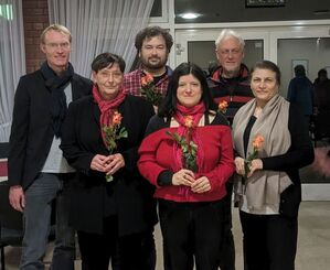 Geschäftsführender Abteilungsvorstand: Jan, Manuela, Stephan, Thérèse, Uwe und Havva. Foto: DS